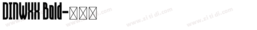 DINWXX Bold字体转换